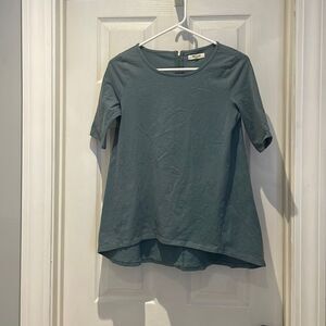 Madewell top with zipper SZ Xsmall